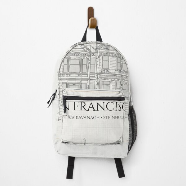 Item preview, San Francisco Painted Ladies. 710 - 720 Steiner Street (Ivory Brown Grid) designed and sold by BGALAXY.