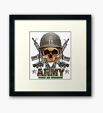 Army Skull Guns Framed Print