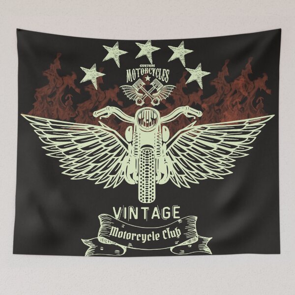 Item preview, Vintage Motorcycle Club designed and sold by All-About-Life.