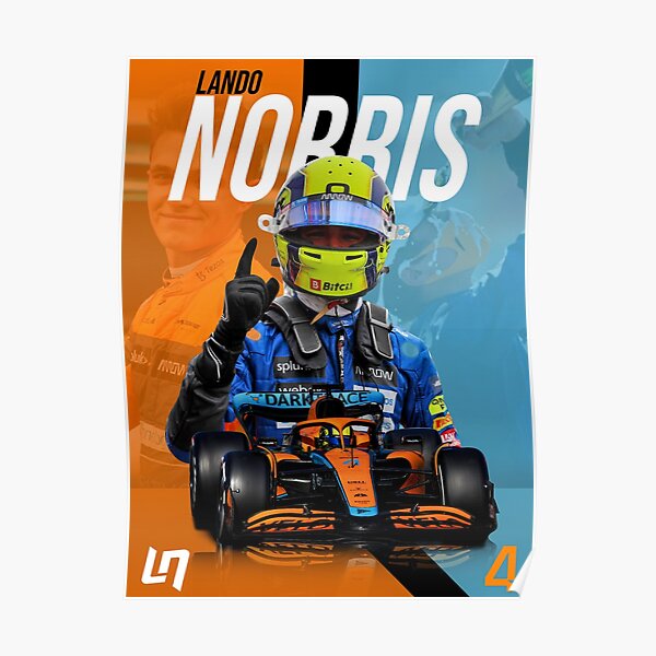 Photo Dédicacée Lando Norris 2022 - Poster A4 Brillant Avec Signature, Pour Fans De F1 Et McLaren