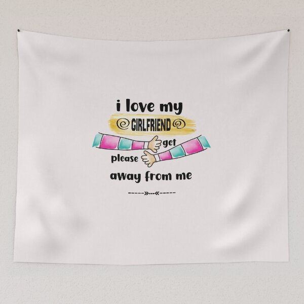 Item preview, I Love My Girlfriend So Please Stay Away From Me designed and sold by Nedskr.