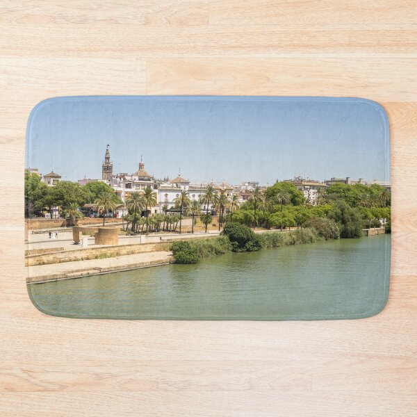 Item preview, Midday Sun Shine on the Guadalquivir River Waterfront - Quintessential Seville Andalusia Spain designed and sold by Georgia Mizuleva.