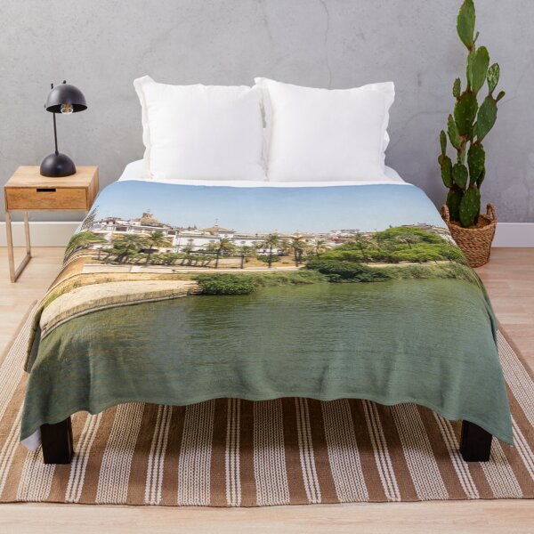 Item preview, Midday Sun Shine on the Guadalquivir River Waterfront - Quintessential Seville Andalusia Spain designed and sold by Georgia Mizuleva.