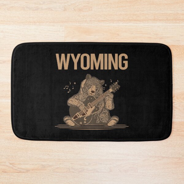 Item preview, Bear With Guitar Wyoming designed and sold by BloodMoneyTwit.