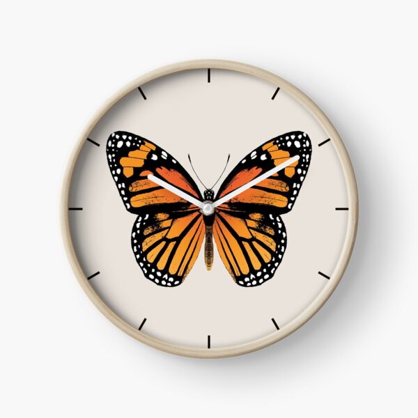 Monarch Butterfly | Vintage Butterflies | Clock