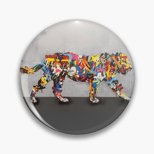 Item preview, Graffiti Tiger - Arte pop urbano colorido designed and sold by Teecha.