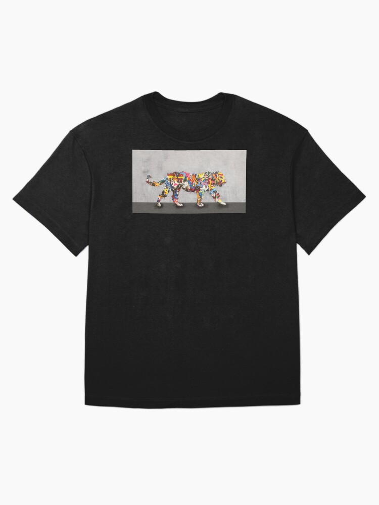 Thumbnail 3 of 7, Oversized T-Shirt, Graffiti Tiger - Colorful Urban Pop Art designed and sold by Teecha.