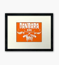 Danbara Ruru - Danzig - White Ink Framed Print