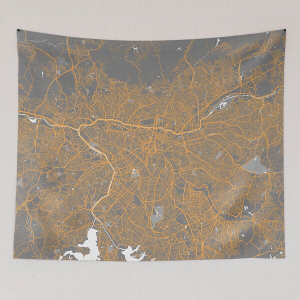 Item preview, Sao Paulo City Map of Brazil - Bauhaus designed and sold by deMAP.
