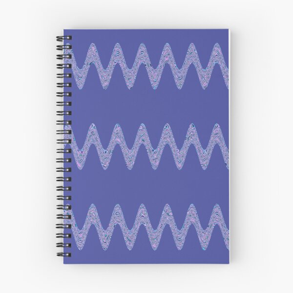 Item preview, Abstract Wavy Lines Pattern Boho Vibes on a Dark Blue Background designed and sold by Beachy.