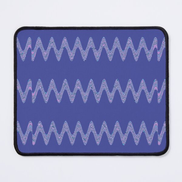 Item preview, Abstract Wavy Lines Pattern Boho Vibes on a Dark Blue Background designed and sold by Beachy.