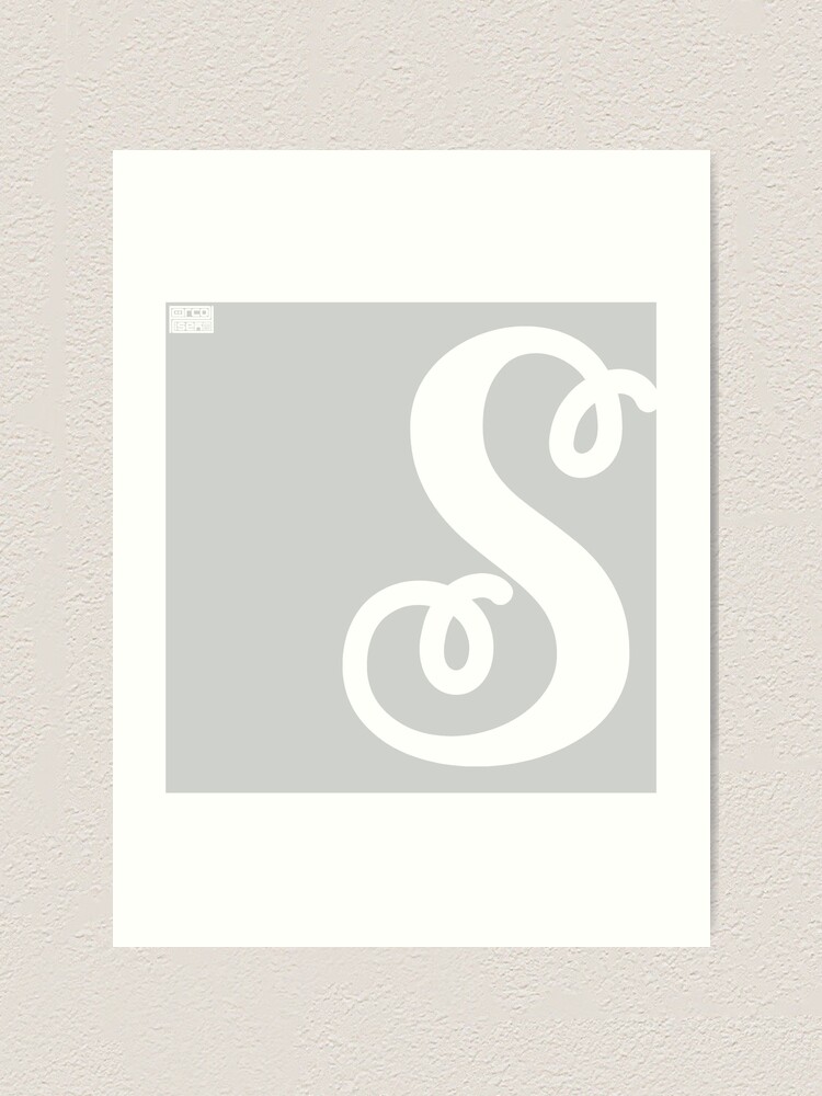 Letter A Elegant Cursive Calligraphy Initial Monogram Poster for Sale by  porcodiseno