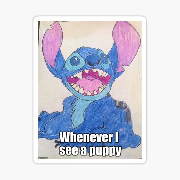 Stitch in Cape Sticker for Sale by meganrose577