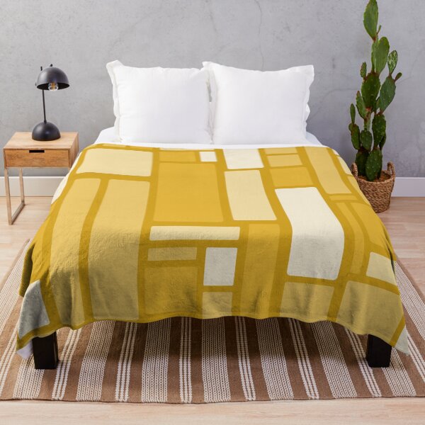 Item preview, Modulus Retro Modern Geometric Pattern in Mustard Yellow Tones designed and sold by kierkegaard.