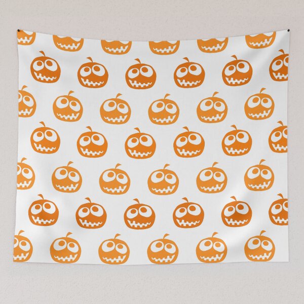 Item preview, Halloween pumpkin seamless pattern designed and sold by ketkidesign.