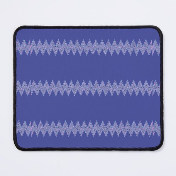 Item preview, Abstract Zigzag Lines Pattern Boho Vibes on a Dark Blue Background designed and sold by Beachy.