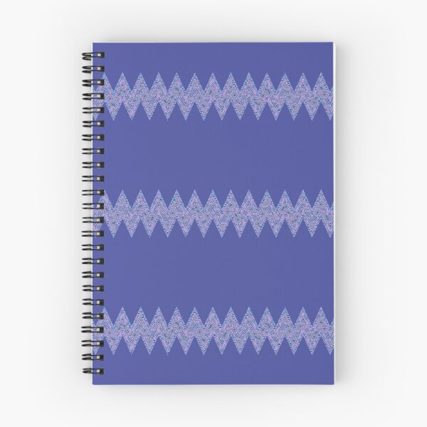 Item preview, Abstract Zigzag Lines Pattern Boho Vibes on a Dark Blue Background designed and sold by Beachy.
