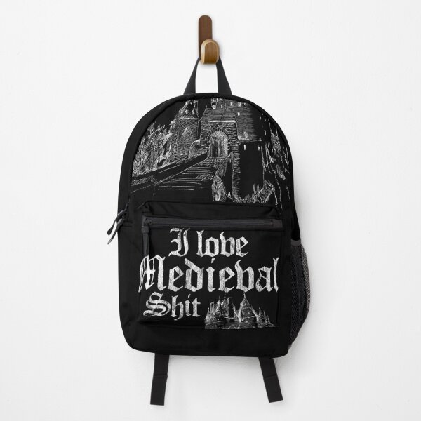 Item preview, I love medieval castle, tower, fortress, with old english font and gothic, black metal aesthetic designed and sold by MoonLightSmuggler.