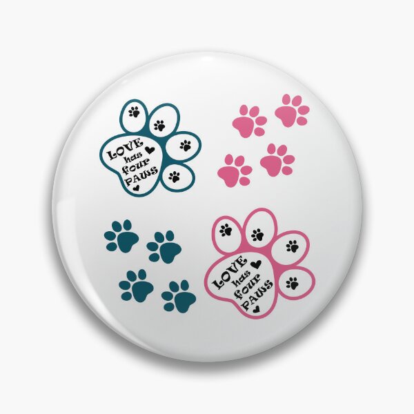 Item preview, Love has four paws text illustration Sticker Pack designed and sold by pixelspantry.