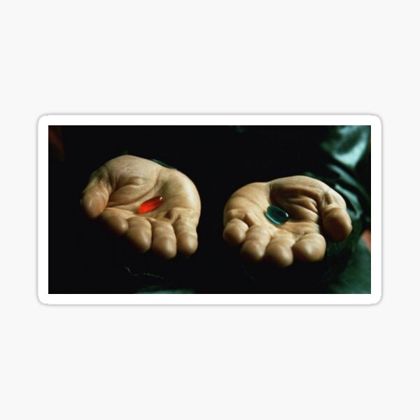 Item preview, Matrix - Red Pill Blue Pill designed and sold by ellizzz.