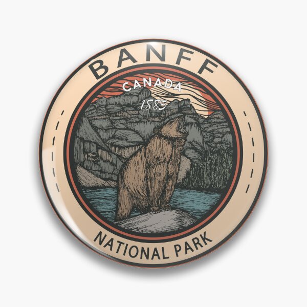 Item preview, Banff National Park Canada Badge designed and sold by KrisSidDesigns.