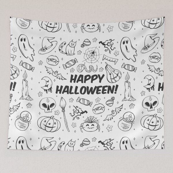 Item preview, Happy Halloween seamless pattern designed and sold by ketkidesign.