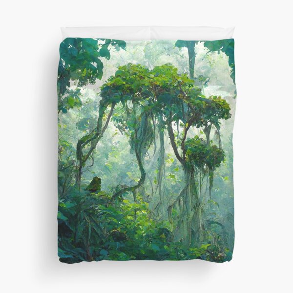 green forest Duvet Cover