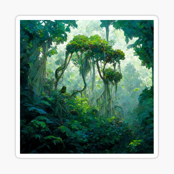 green forest Sticker