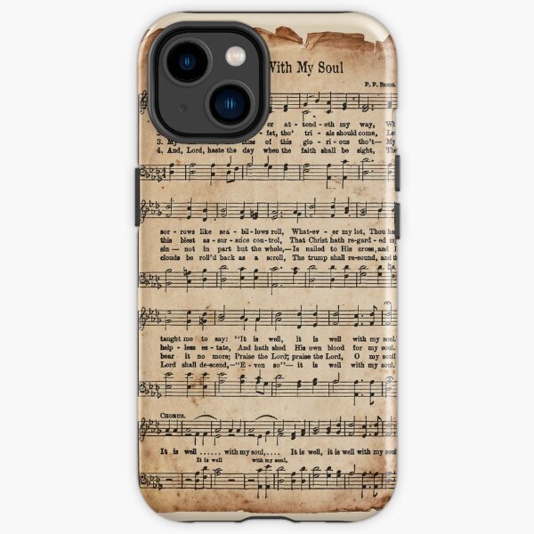 It Is Well With My Soul Tattered Hymn iPhone Tough Case