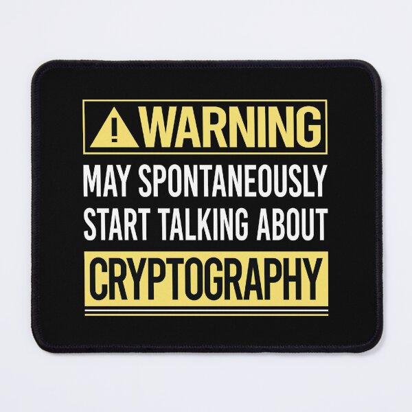 Item preview, Warning About Cryptography designed and sold by WrightTrouble.