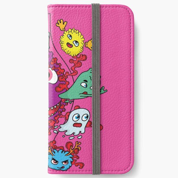 Monster unter dem Reißverschluss iPhone Flip-Case