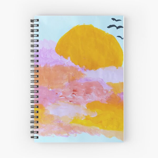 Item preview, Radiant Horizon: Oil Painting of Sunset with Pink and Orange Clouds designed and sold by omryjs.
