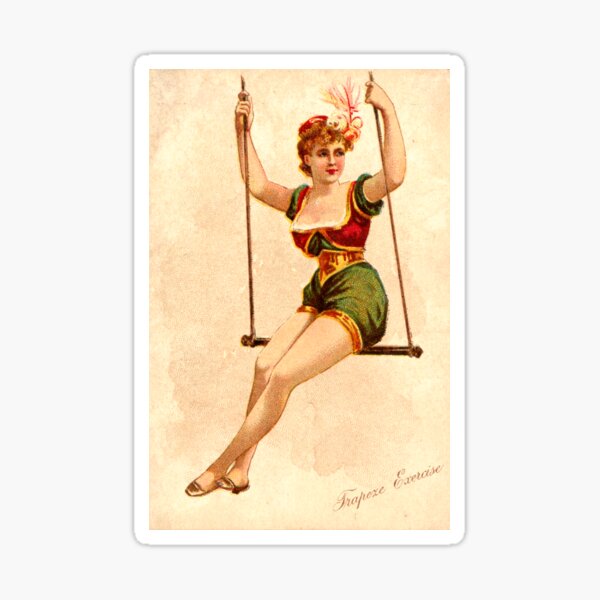 Beautiful Trapeze Woman Sticker