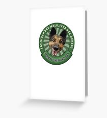 German Shepherd Dad Eat Sleep Dog Repeat Greeting Card