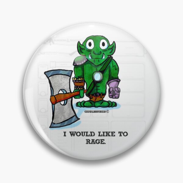 Artikelvorschau, Dungeons and Dragons Barbarian Rage Design entworfen und verkauft von OddTalesStudios.