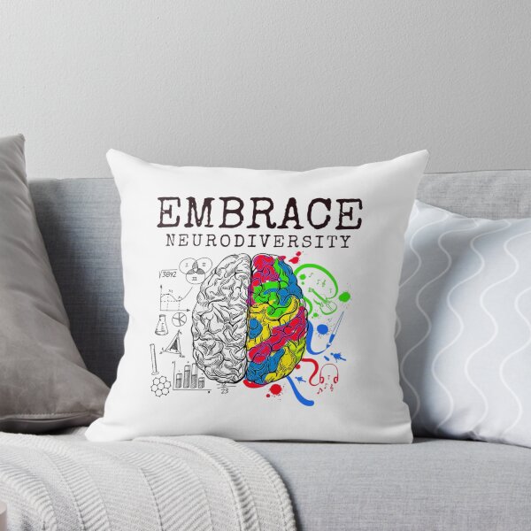 Item preview, Embrace Neurodiversity Autism ASD Awareness Brain ADHD designed and sold by unusedbandwidth.