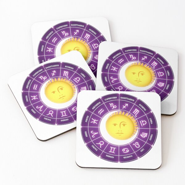 Item preview,  Horoscope zodiac wheel with sun and moon design. designed and sold by BEAUTY ⭐⭐⭐⭐⭐.