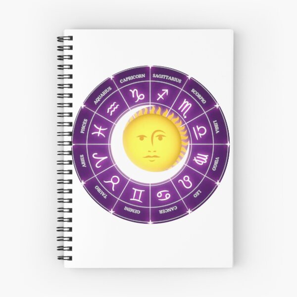 Item preview,  Horoscope zodiac wheel with sun and moon design. designed and sold by BEAUTY ⭐⭐⭐⭐⭐.