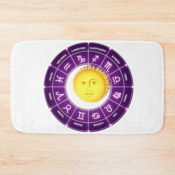 Item preview,  Horoscope zodiac wheel with sun and moon design. designed and sold by BEAUTY ⭐⭐⭐⭐⭐.