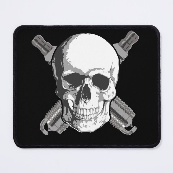 Item preview, Spark Plug Skull designed and sold by DetonationCloth.