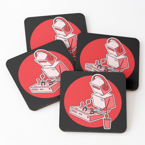 Item preview, Robot Musician Playing Drum Machine (Small Print Size) designed and sold by AtomicMalibu.