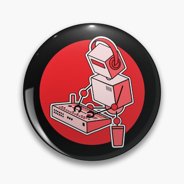 Item preview, Robot Musician Playing Drum Machine (Small Print Size) designed and sold by AtomicMalibu.