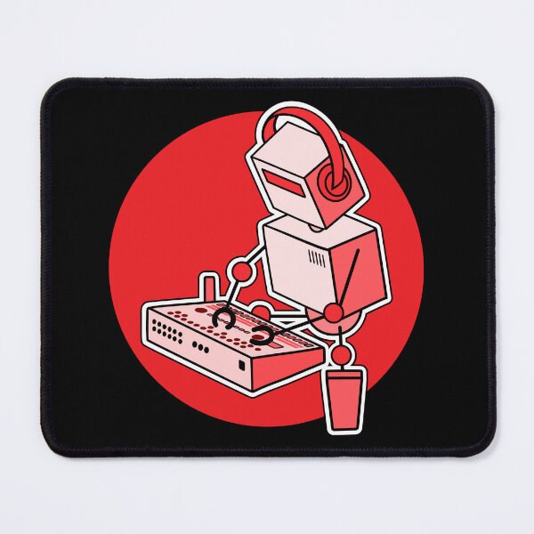 Item preview, Robot Musician Playing Drum Machine (Small Print Size) designed and sold by AtomicMalibu.