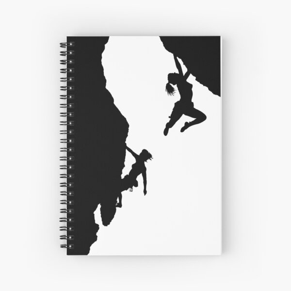 women rock climbing Spiral Notebook