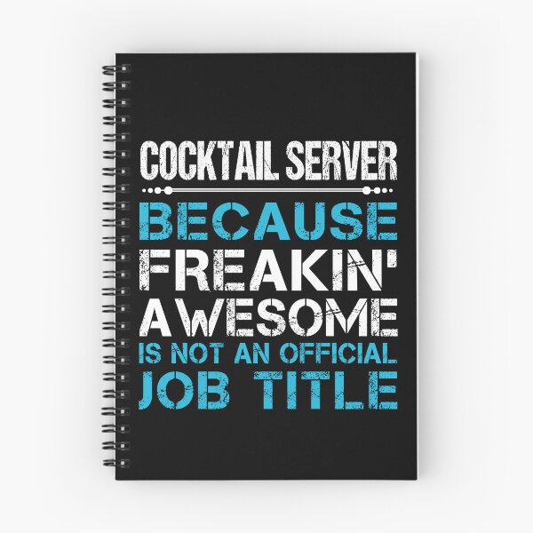 Item preview, Cocktail Server T Shirt - Freaking Awesome Gift Item Tee designed and sold by alishabvrstella.