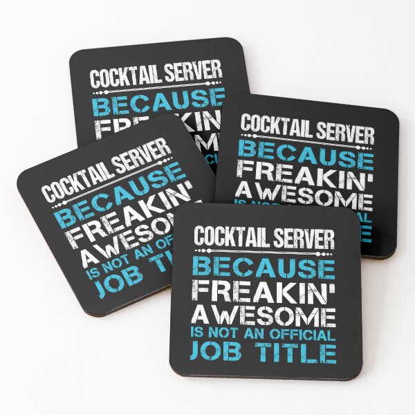 Item preview, Cocktail Server T Shirt - Freaking Awesome Gift Item Tee designed and sold by alishabvrstella.