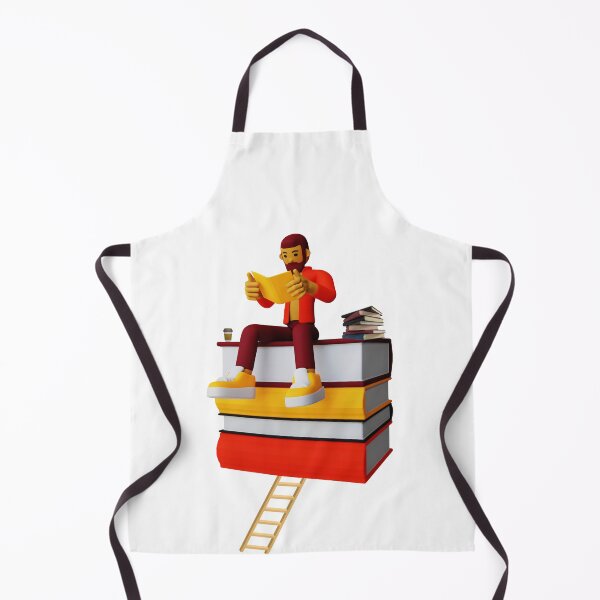 Item preview, Man reads books and drink coffee designed and sold by FirnandArt.