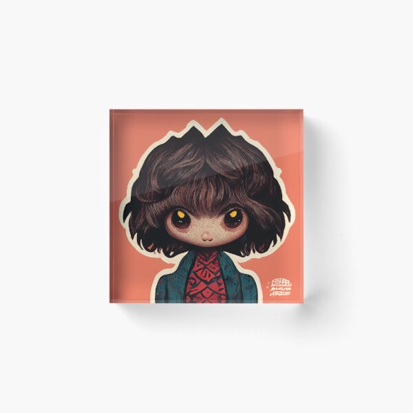Item preview, Cute Big Haired Monster designed and sold by PeanutArtCorner.