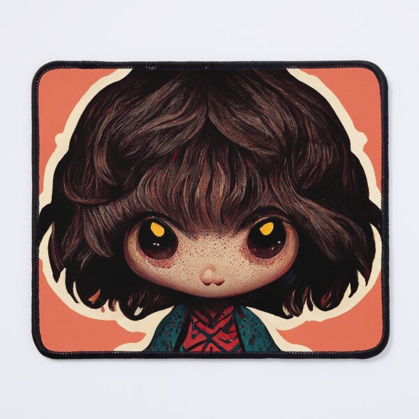 Item preview, Cute Big Haired Monster designed and sold by PeanutArtCorner.