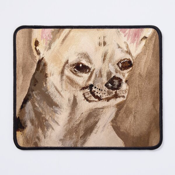 Item preview, Chihuahua dog pet portrait acrylic painting designed and sold by WorldOfWendyArt.